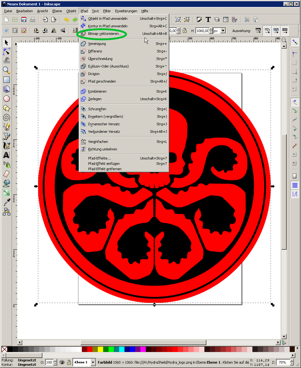 design a logo in inkscape